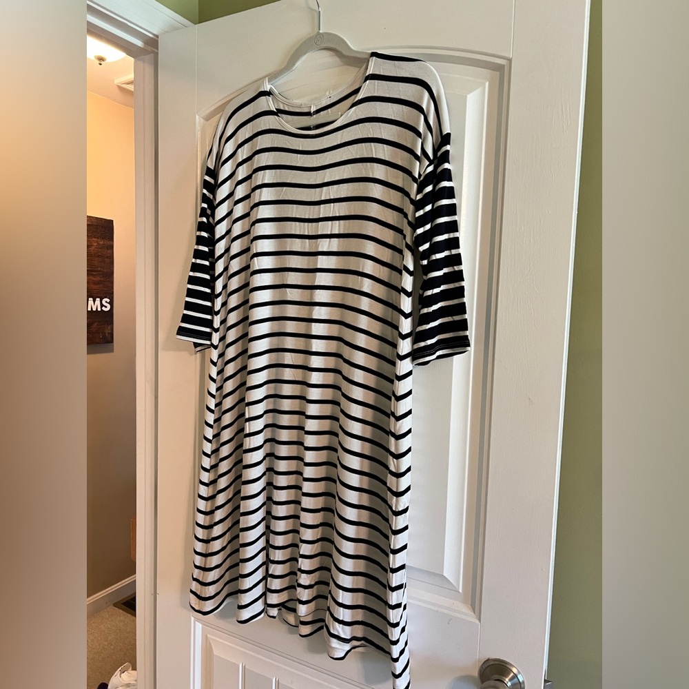Navy/white striped Tunic